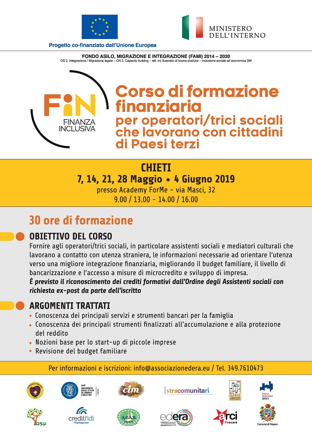 Corso di formazione finanziaria - Progetto FIN